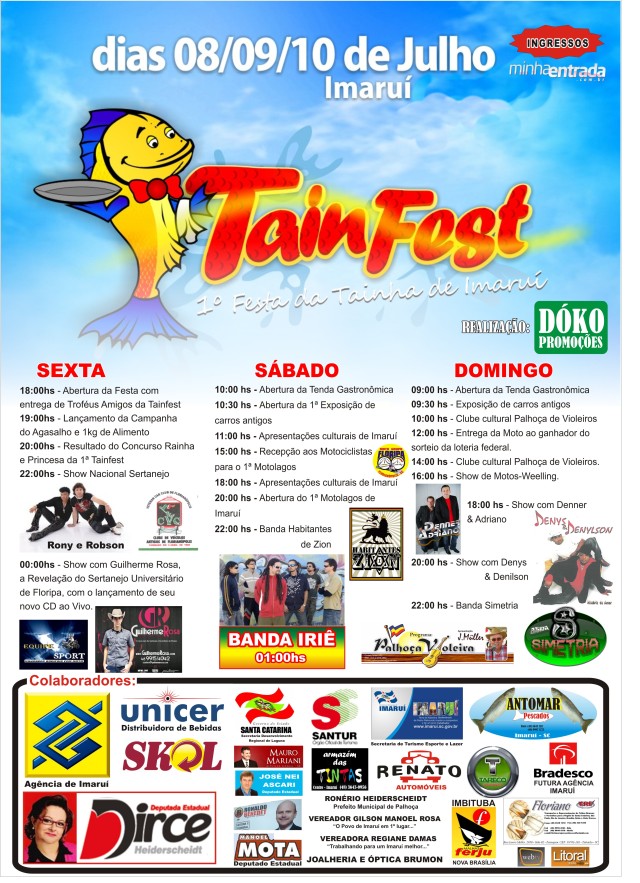 TainFest - Imaruí - SC Cartaz-tainfest